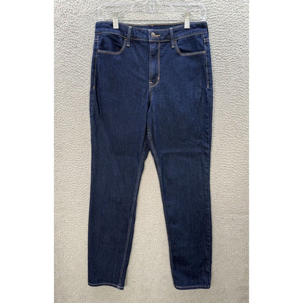 Old Navy Jeans Womens 8 Blue Denim Wow Straight High Rise‎ Stretch Preppy Casual